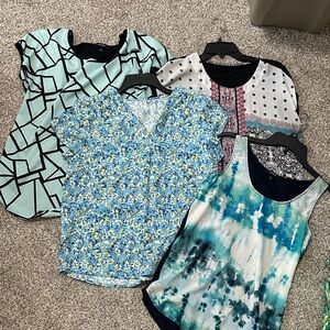 Espresso Women's Tops - Blue, Black, White, Green